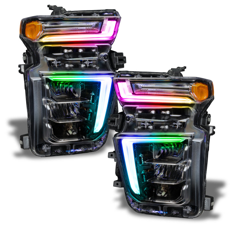 ORACLE Lighting Headlights Oracle 20-21 Chevy Silverado HD 2500 RGB+W Headlight DRL Kit - ColorSHIFT w/o Cntrl SEE WARRANTY