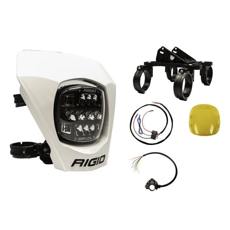 Rigid Industries Light Bars & Cubes Rigid Industries Adapt XE LED Moto Kit - Black