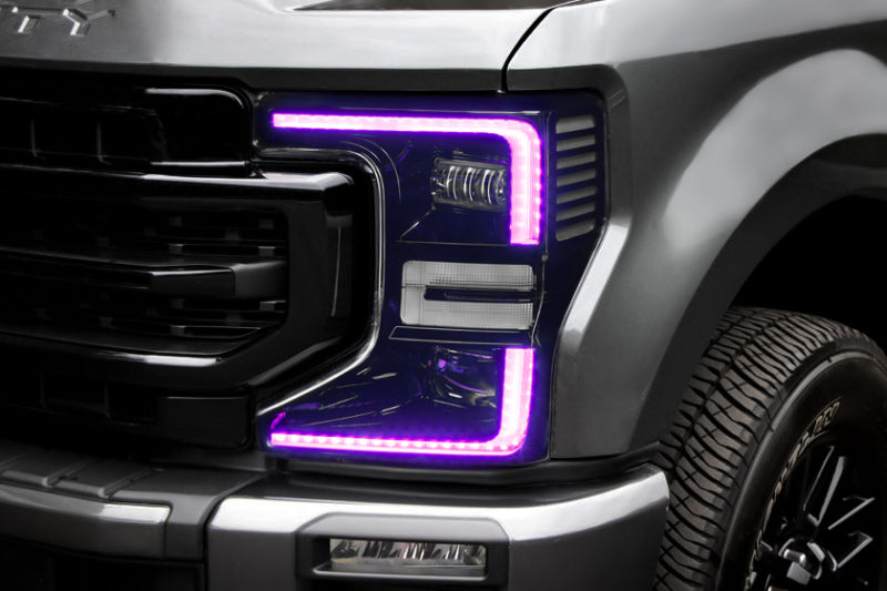 ORACLE Lighting Headlights Oracle 2022 Ford F250/350 Super Duty Dynamic ColorSHIFT Headlight DRL Kit w/Switchback SEE WARRANTY