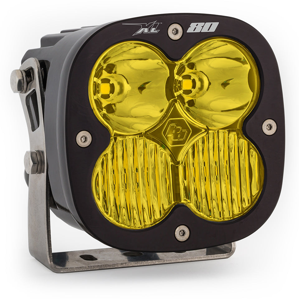 Baja Designs LED Light Pods LED Light Pods Amber Lens Spot Each XL80 Driving/Combo Baja Designs - 670013
