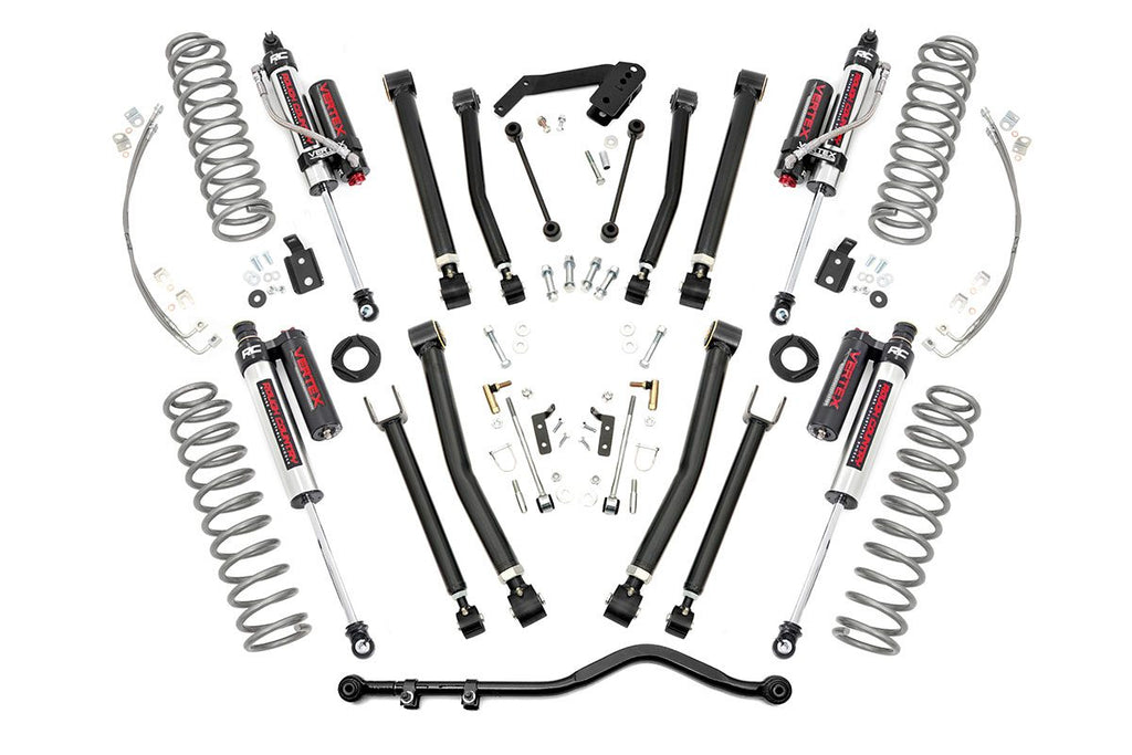 Rough Country Lift Kits 4 Inch Jeep X-Series Suspension Lift Kit Vertex 07-18 Wrangler JK Rough Country - 67350