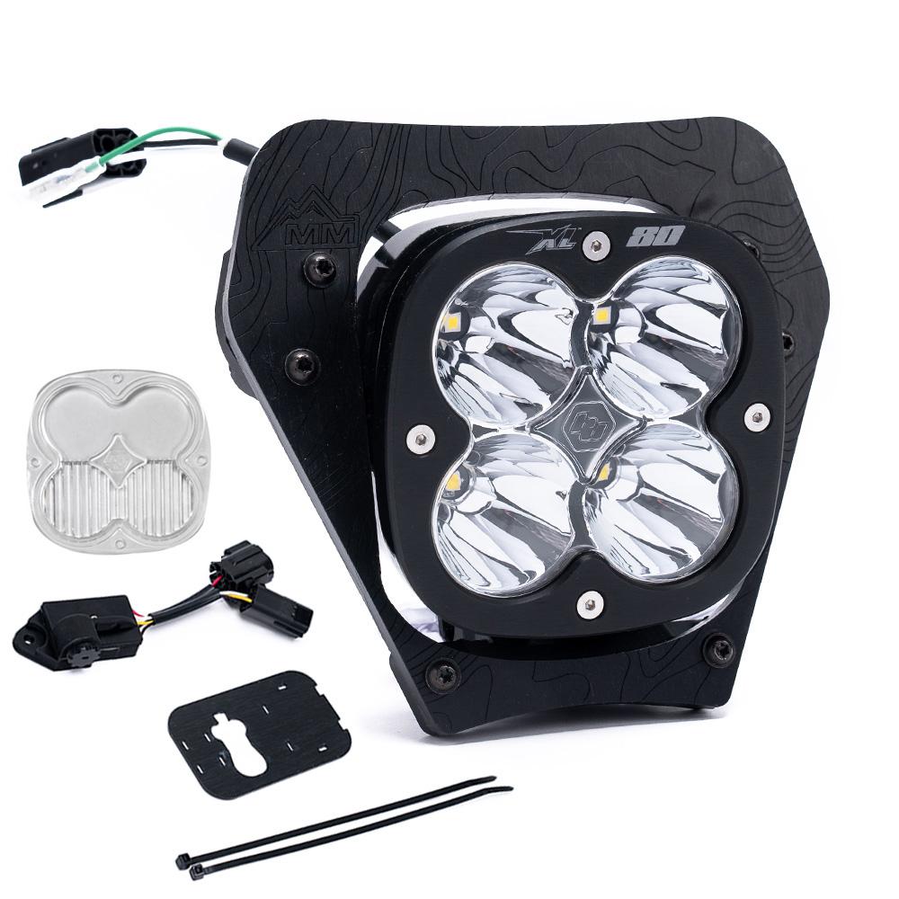 Baja Designs Headlight Kit KTM XL80 D/C Headlight Kit w/ Dimmer 2024 450 XCF-W 350 XW-F 500 XW-F Spot Clear - 677103
