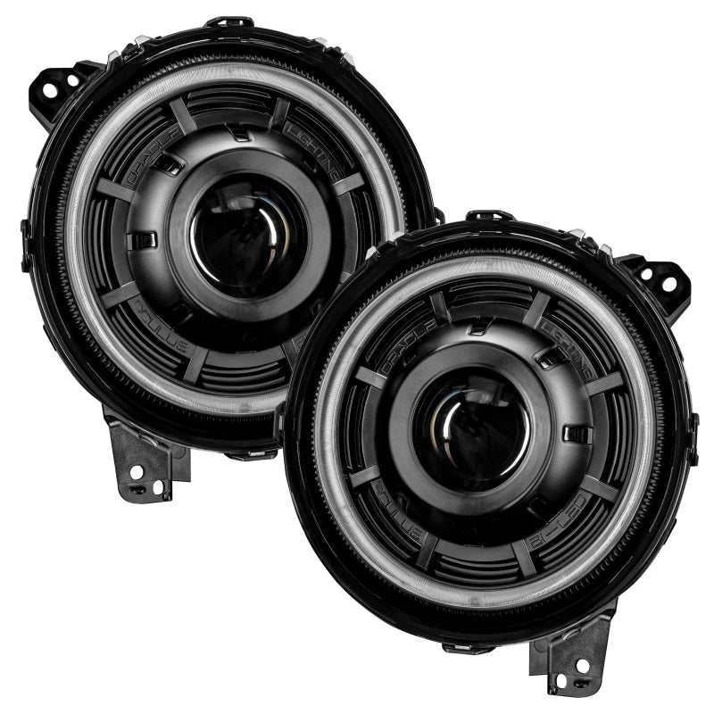 ORACLE Lighting Headlights Oracle Jeep JL/Gladiator JT Oculus Bi-LED Projector Headlights - Amber/White Switchback SEE WARRANTY