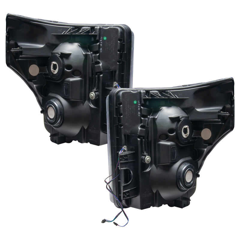 ORACLE Lighting Headlights Oracle 11-16 Ford F250/350 LED HL - Black - ColorSHIFT w/ BC1 Controller