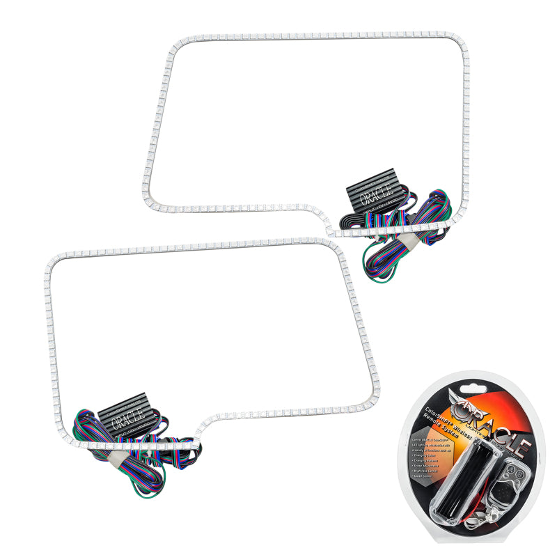 ORACLE Lighting Headlights Oracle Ford F-150/Raptor 09-14 Halo Kit - ColorSHIFT SEE WARRANTY