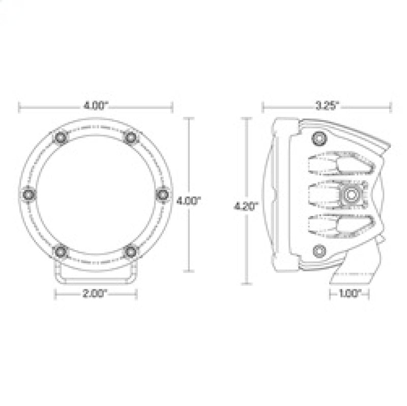 Rigid Industries Light Bars & Cubes Rigid Industries 360-Series 4in LED SAE J583 Fog Light - White (Pair)