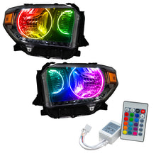 Load image into Gallery viewer, ORACLE Lighting Headlights Oracle 14-17 Toyota Tundra SMD HL - Dual Halo Kit - ColorSHIFT w/ Simple Controller SEE WARRANTY