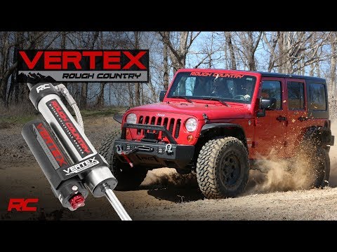 Vertex 2.5 Adjustable Rear Shocks 6 Inch 20-Up Jeep Gladiator JT/18-22 Wrangler JL Rough Country