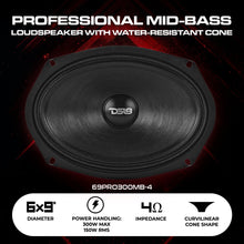 Load image into Gallery viewer, 6x9” Water-Resistant Mid-Bass Loudspeaker | 150W RMS 4-Ohm