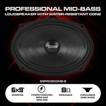 Load image into Gallery viewer, 6x9” Water-Resistant Mid-Bass Loudspeaker | 150W RMS 8-Ohm
