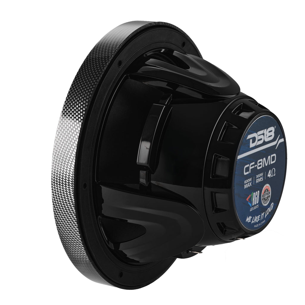 8” Marine 2-Way Hybrid Speaker with RGB LED, Compression Driver and Neodymium Magnet | 350W RMS 4-Ohm