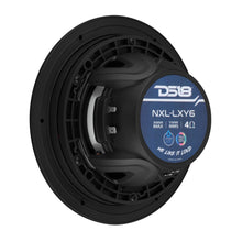 Load image into Gallery viewer, Luxury 6.5” 2-Way Marine Coaxial Speaker with Digital LED Lights and Flush Magnetic Mount Grille | 150W RMS 4-Ohm