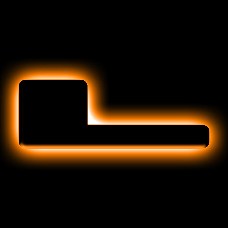 ORACLE Lighting Light Accessories and Wiring ORACLE Lighting Universal Illuminated LED Letter Badges - Matte Blk Surface Finish - L SEE WARRANTY