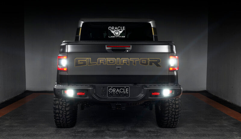 ORACLE Lighting Tail Lights Oracle Rear Bumper LED Reverse Lights for Jeep Gladiator JT - 6000K SEE WARRANTY