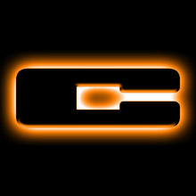 Load image into Gallery viewer, ORACLE Lighting Light Accessories and Wiring ORACLE Lighting Universal Illuminated LED Letter Badges - Matte Blk Surface Finish - C SEE WARRANTY
