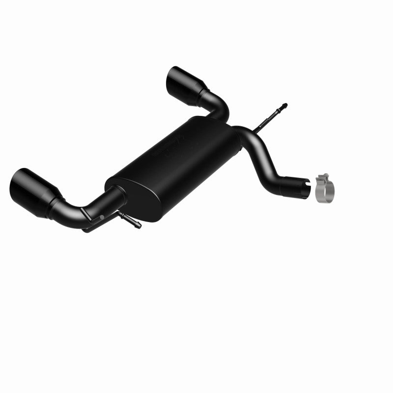 Magnaflow Axle Back MagnaFlow 07-17 Jeep Wrangler JK 3.8/3.6L Dual Split Rear Exit Black Axle-Back Exhaust