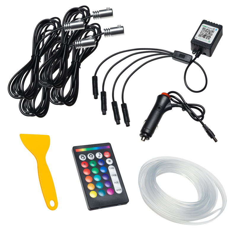 ORACLE Lighting Light Accessories and Wiring Oracle Fiber Optic LED Interior Kit - ColorSHIFT (4PCS) - ColorSHIFT SEE WARRANTY