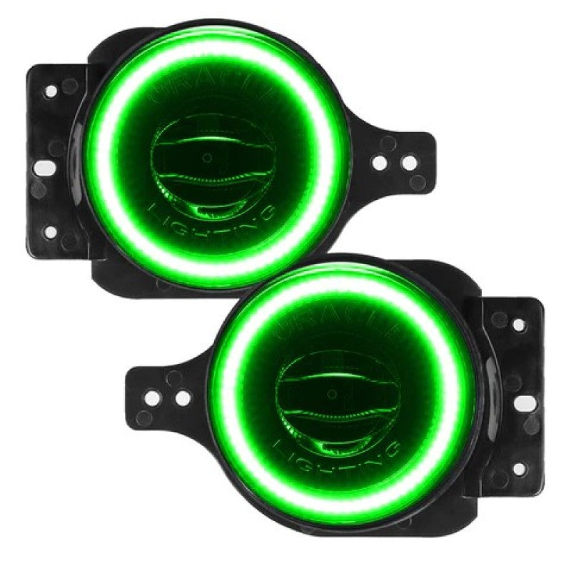 ORACLE Lighting Fog Lights Oracle Jeep Wrangler JL/Gladiator JT Sport High Performance W LED Fog Lights - Green