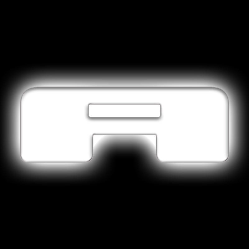ORACLE Lighting Light Accessories and Wiring ORACLE Lighting Universal Illuminated LED Letter Badges - Matte Wht Surface Finish - A SEE WARRANTY
