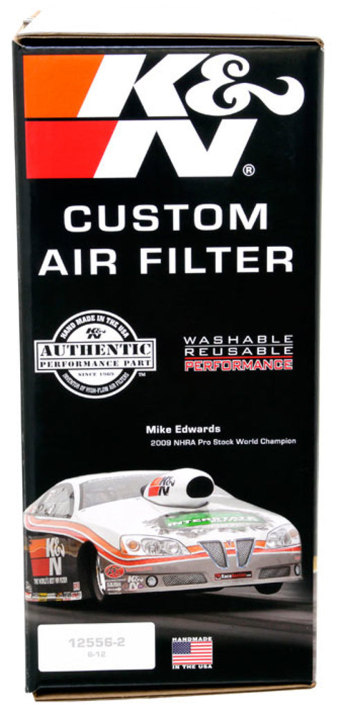 K&N Engineering Air Filters - Universal Fit K&N Round Air Filter Assembly 5.25in ID / 5in Height / 5.125in Neck Flange / 1 1/4in Drop Base