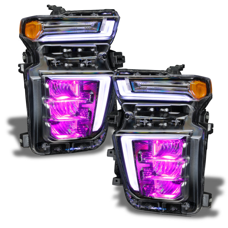 ORACLE Lighting Headlights Oracle 20-21 Chevy Silverado HD 2500RGB Headlight Demon Eye Kit - w/o Controller SEE WARRANTY