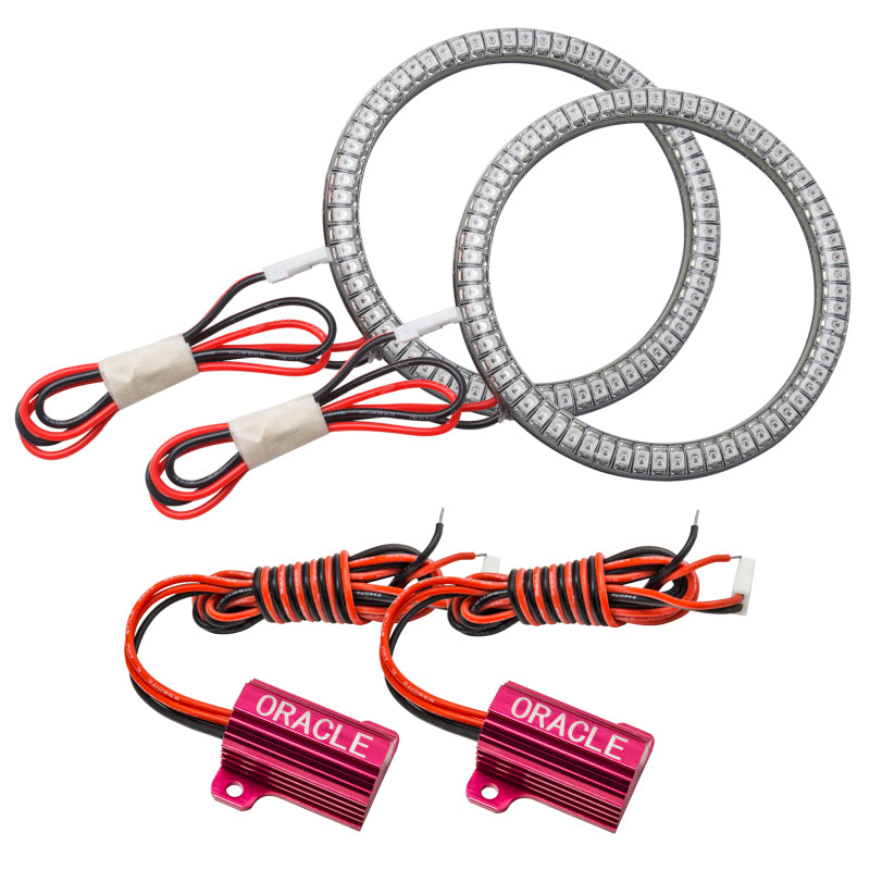 ORACLE Lighting Fog Lights Oracle Jeep Wrangler JL/Gladiator JT LED Surface Mount Fog Light Halo Kit - Red SEE WARRANTY