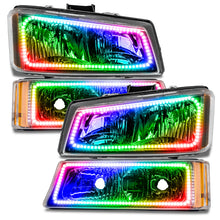 Load image into Gallery viewer, ORACLE Lighting Headlights Oracle Chevrolet Silverado 03-06 Square Halo Kit - ColorSHIFT w/o Controller SEE WARRANTY