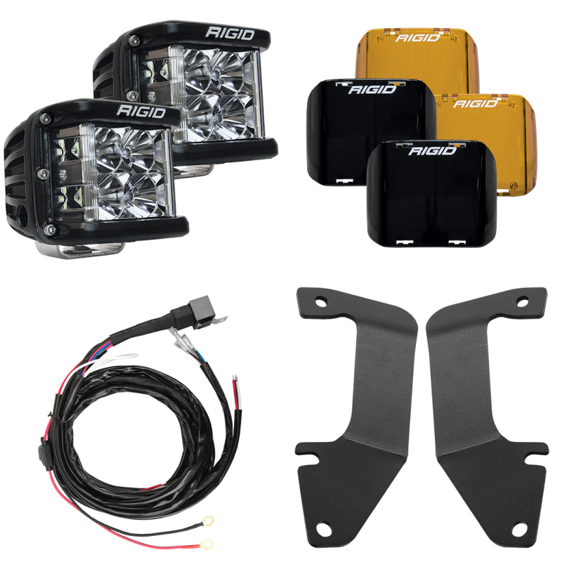 Rigid Industries Light Bars & Cubes Rigid Industries 14-20 Toyota Tundra A-Pillar Light Kit w/D-SS Flood
