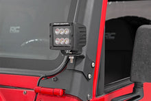 Load image into Gallery viewer, Rough Country A Pillar Light Mount Jeep Lower A-Pillar Light Mounts 97-06 Wrangler TJ Rough Country - 70046