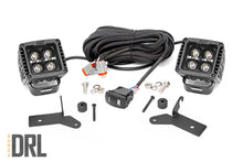 Load image into Gallery viewer, Jeep JL/Gladiator 2 Inch LED Lower Windshield Kit Black Series w/Amber DRL For 18-Pres Wrangler JL/20-Pres Gladiator Rough Country