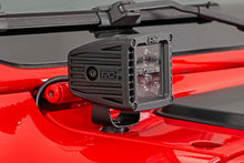 Load image into Gallery viewer, Rough Country LED Light Pods Jeep 2 Inch LED Cube Easy-Mount Kit 18-20 Wrangler JL 20-Up Gladiator-Black Series w/Amber DRL  Rough Country - 70060