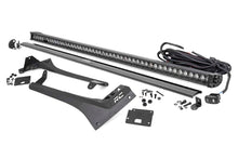 Load image into Gallery viewer, Rough Country LED Light Bars Jeep 50-Inch Straight LED Light Bar Upper Windshield Kit w/ Single-Row Black Series LED White DRL 20-Up Gladiator JT 18-20 Wrangler JL Rough Country - 70066