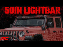 Load image into Gallery viewer, Rough Country LED Light Bars Jeep 50-Inch Straight LED Light Bar Upper Windshield Kit w/ Dual-Row Black Series LED White DRL 2020 Gladiator JT, 18-20 Wrangler JL Rough Country - 70067