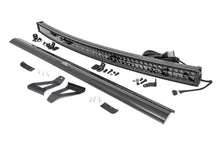 Load image into Gallery viewer, Rough Country LED Light Bars Jeep 50-inch Black Series Curved LED Light Bar w/DRL Upper Windshield Kit 84-01 Jeep XJ Cherokee Rough Country - 70074