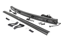 Load image into Gallery viewer, Jeep 50-inch Black Series Curved LED Light Bar w/DRL Upper Windshield Kit 84-01 Jeep XJ Cherokee Rough Country