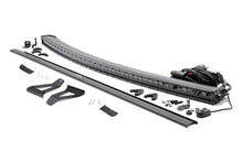 Load image into Gallery viewer, Rough Country LED Light Bars Jeep 50-inch Single Row Black Series Curved LED Light Bar Upper Windshield Kit 84-01 Jeep XJ Cherokee Rough Country - 70075