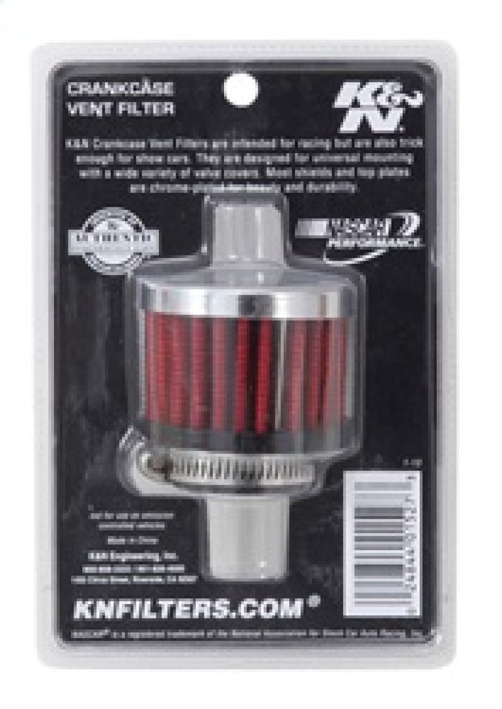 K&N Engineering Air Filters - Universal Fit K&N 1in Flange ID x 2in OD x 1.5 inch H Rubber Base Crankcase Vent Filter