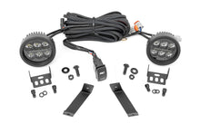 Load image into Gallery viewer, LED Light Kit Ditch Mount Black Series Round 3.5 Inch Amber DRL Jeep KL (14-21) Rough Country