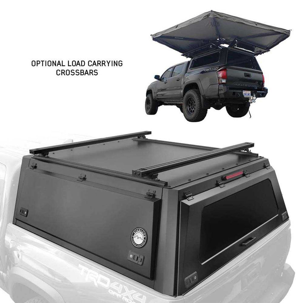 Overland Vehicle Systems Truck Bed Caps Expedition Truck Cap W/Full Wing Doors, Front and Rear Windows and 3rd Brake Light 19-23 Ford Ranger 5 Foot Bed Overland Vehicle Systems - 70100006