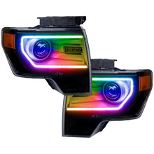 Load image into Gallery viewer, ORACLE Lighting Headlights Oracle Ford F-150/Raptor 09-14 Perimeter Halo Kit - ColorSHIFT w/ BC1 Controller SEE WARRANTY
