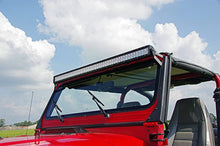Load image into Gallery viewer, Jeep 50 Inch Straight LED Light Bar Upper Windshield Mounts 87-95 YJ Rough Country