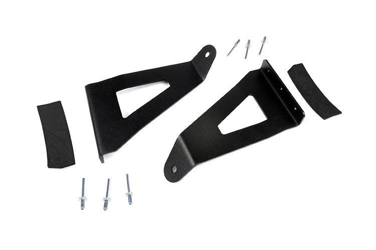 Ford 54 Inch Curved LED Light Bar Upper Windshield Mounts 04-14 F-150 Rough Country