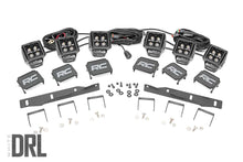 Load image into Gallery viewer, Ford Triple LED Fog Light Kit Black Series w/White DRL 17-19 F-150 Raptor Rough Country