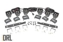 Load image into Gallery viewer, Ford Triple LED Fog Light Kit Black Series w/Amber DRL 17-19 F-150 Raptor Rough Country