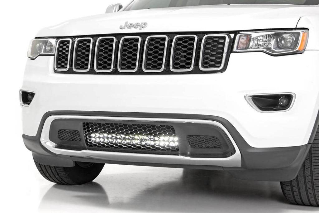 Rough Country LED Light Kit Jeep 20.0 Inch LED Bumper Kit Black Series w/ Cool White DRL 11-20 Jeep WK2 Grand Cherokee Rough Country - 70773DRL