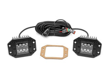 Load image into Gallery viewer, 2 Inch Square Flush Mount Cree LED Lights Pair Black Series, Spot Beam Rough Country