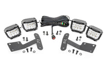 Load image into Gallery viewer, Rough Country LED Light Kit Toyota 3-inch LED Lower Windshield Ditch Kit (14-20 Tundra 3 Inch Osram Wide Angle Series) Rough Country - 70839
