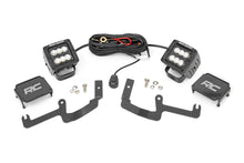 Load image into Gallery viewer, Chevy 2-inch LED Lower Windshield Ditch Kit Black Series Flood Beam For 19-20 Silverado Rough Country