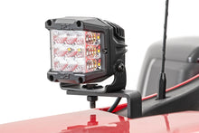 Load image into Gallery viewer, Chevy 2-inch LED Lower Windshield Ditch Kit Black Series Flood Beam For 19-20 Silverado Rough Country