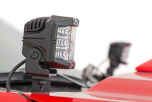 Load image into Gallery viewer, Chevy 2-inch LED Lower Windshield Ditch Kit Black Series Flood Beam For 19-20 Silverado Rough Country